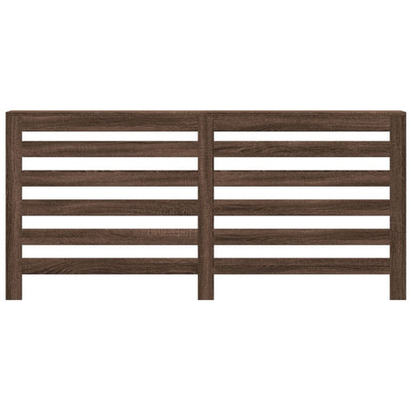 Vidaxx caisson de radiateur 175x20x82 cm bois fini, chêne brun