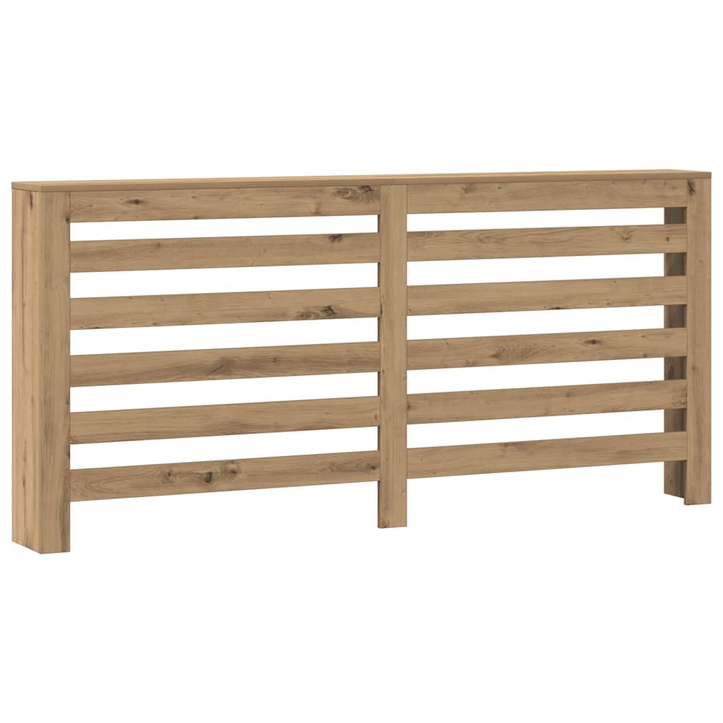 VidaXL Caisson de radiateur 175x20x82 cm en bois travaillé, couleur chêne artisanal
