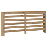 VidaXL Caisson de radiateur 175x20x82 cm en bois travaillé, couleur chêne artisanal