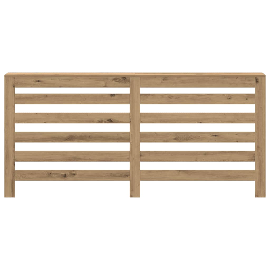 VidaXL Caisson de radiateur 175x20x82 cm en bois travaillé, couleur chêne artisanal