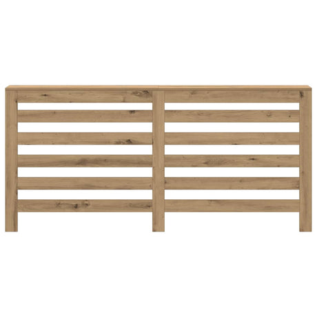 VidaXL Caisson de radiateur 175x20x82 cm en bois travaillé, couleur chêne artisanal