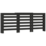 Vidaxx boîtier de radiateur 205x21,5x83,5 cm bois fini noir