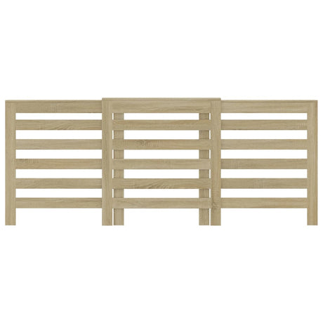 Vidaxx contour de radiateur 205x21,5x83,5 cm en dérivé du bois couleur chêne sonoma