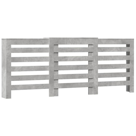Vidaxx transformation de radiateur 205x21,5x83,5 cm bois d'ingénierie béton gris