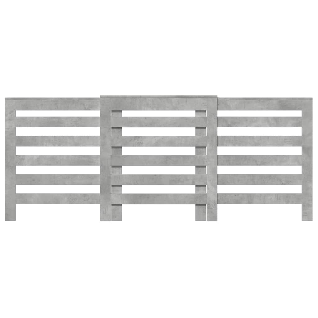 Vidaxx transformation de radiateur 205x21,5x83,5 cm bois d'ingénierie béton gris