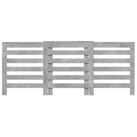 Vidaxx transformation de radiateur 205x21,5x83,5 cm bois d'ingénierie béton gris
