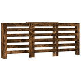 Caisson de radiateur Vidaxx 205x21,5x83,5 cm bois fini, couleur chêne fumé