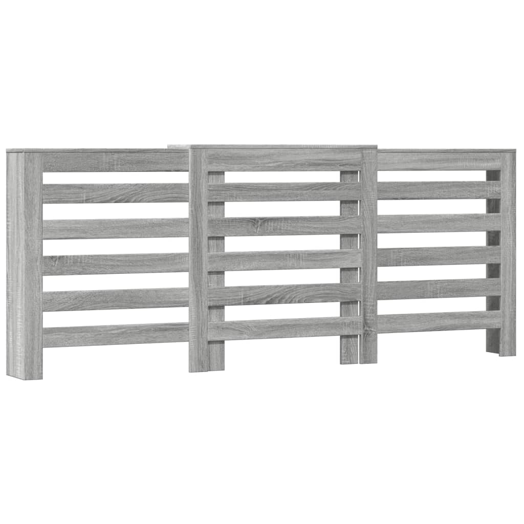 Vidaxx contour de radiateur 205x21,5x83,5 cm bois d'ingénierie chêne sonoma gris