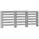Vidaxx contour de radiateur 205x21,5x83,5 cm bois d'ingénierie chêne sonoma gris