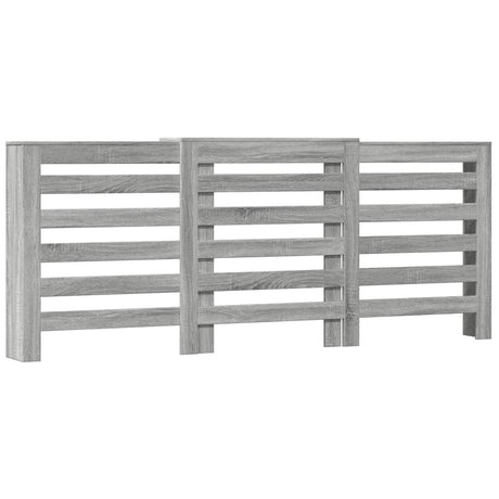 Vidaxx contour de radiateur 205x21,5x83,5 cm bois d'ingénierie chêne sonoma gris