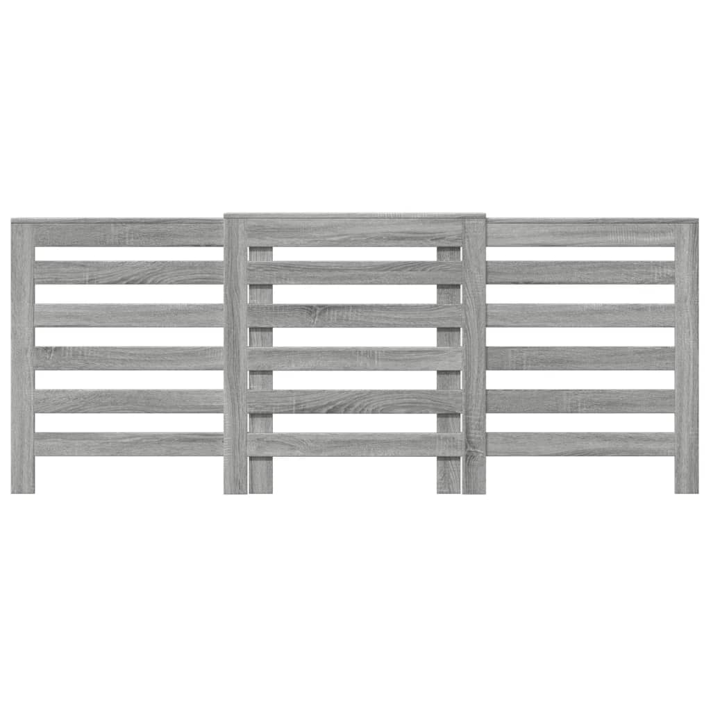 Vidaxx contour de radiateur 205x21,5x83,5 cm bois d'ingénierie chêne sonoma gris