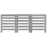 Vidaxx contour de radiateur 205x21,5x83,5 cm bois d'ingénierie chêne sonoma gris