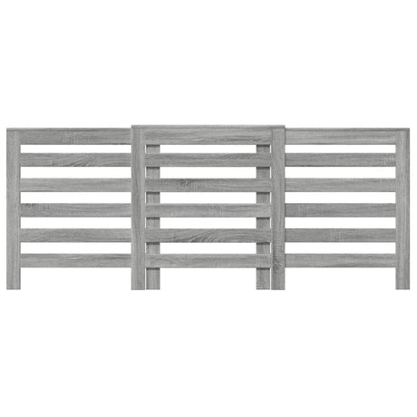 Vidaxx contour de radiateur 205x21,5x83,5 cm bois d'ingénierie chêne sonoma gris