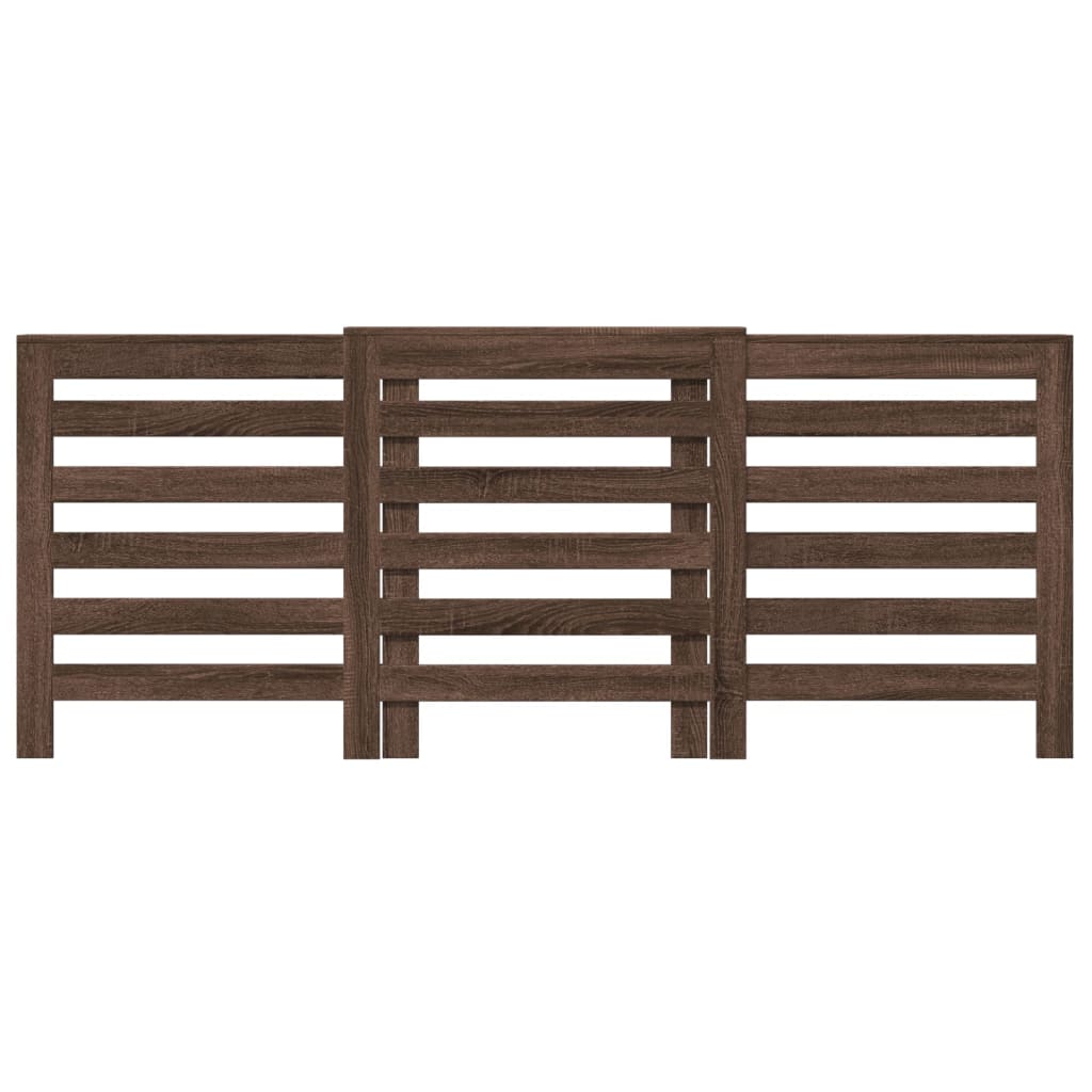 Vidaxx caisson de radiateur 205x21,5x83,5 cm bois d'ingénierie couleur chêne marron