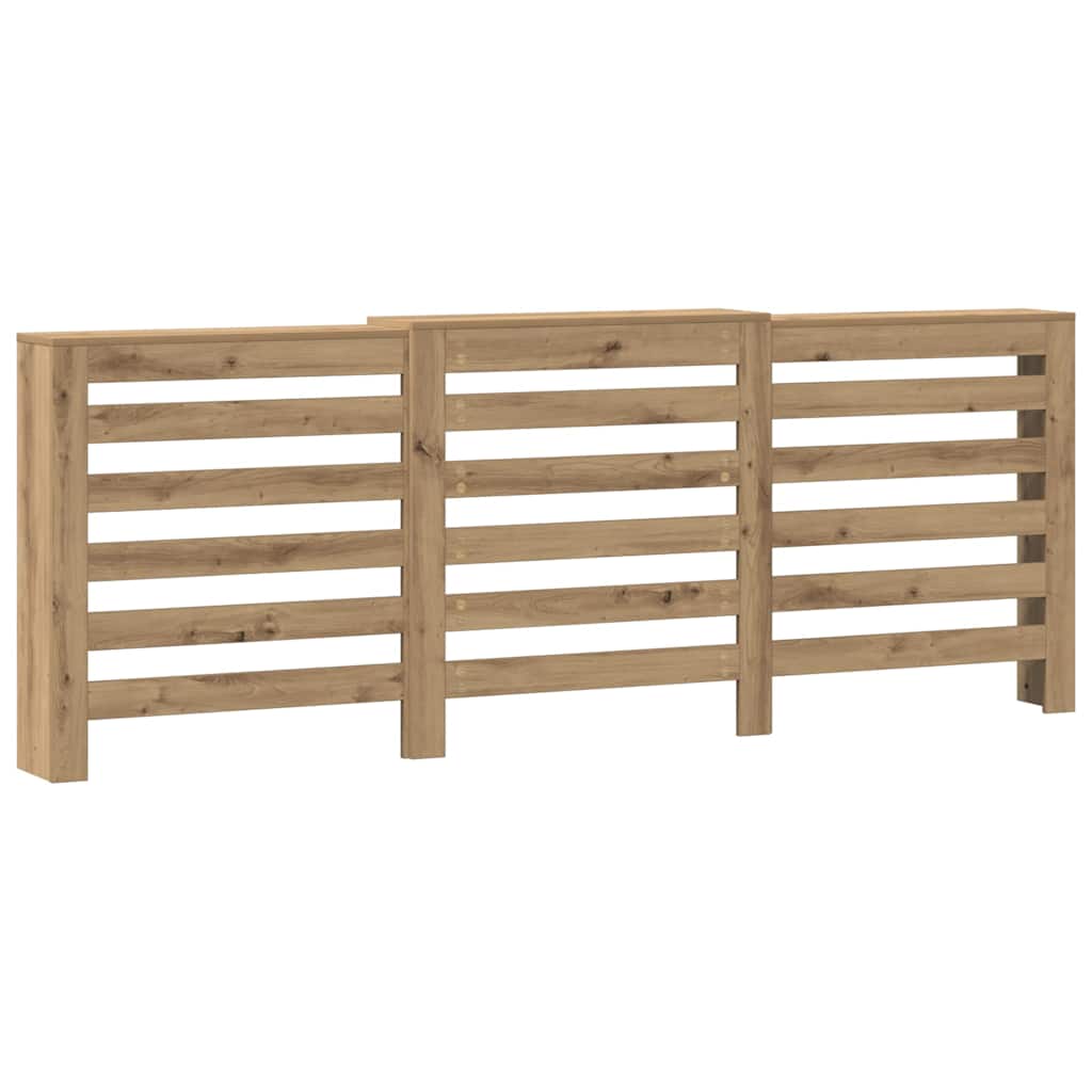 Caisson de radiateur Vidaxx 205x21,5x83,5 cm bois travaillé, chêne artisanal