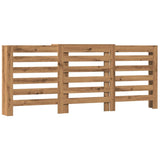 VIDAXL -Radiatorkonstruktion 205x21.5x83.5 cm verarbeitete Holzhandwerker -Eiche