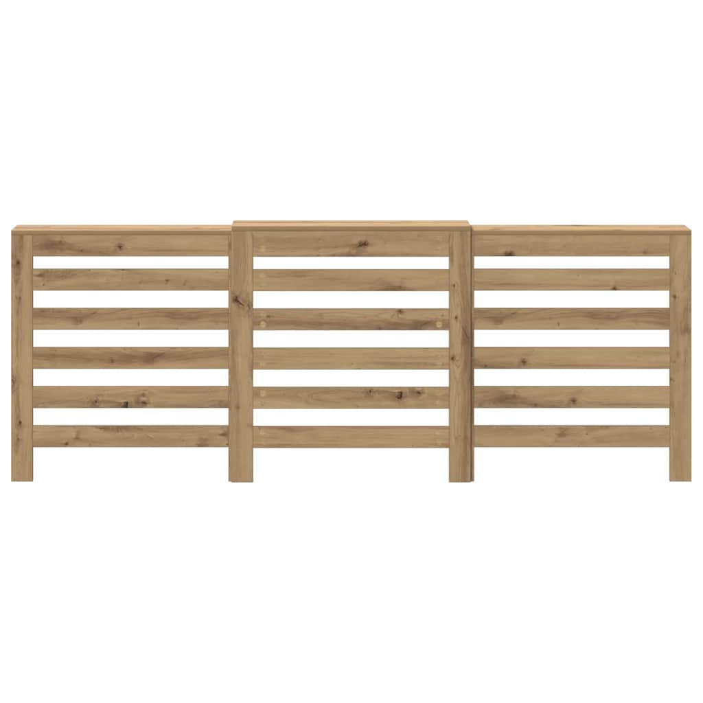 Caisson de radiateur Vidaxx 205x21,5x83,5 cm bois travaillé, chêne artisanal