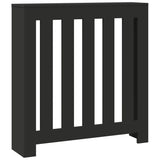 VIDAXL -Radiatorkonstruktion 78x20x82 cm verarbeitetes Holzschwarz