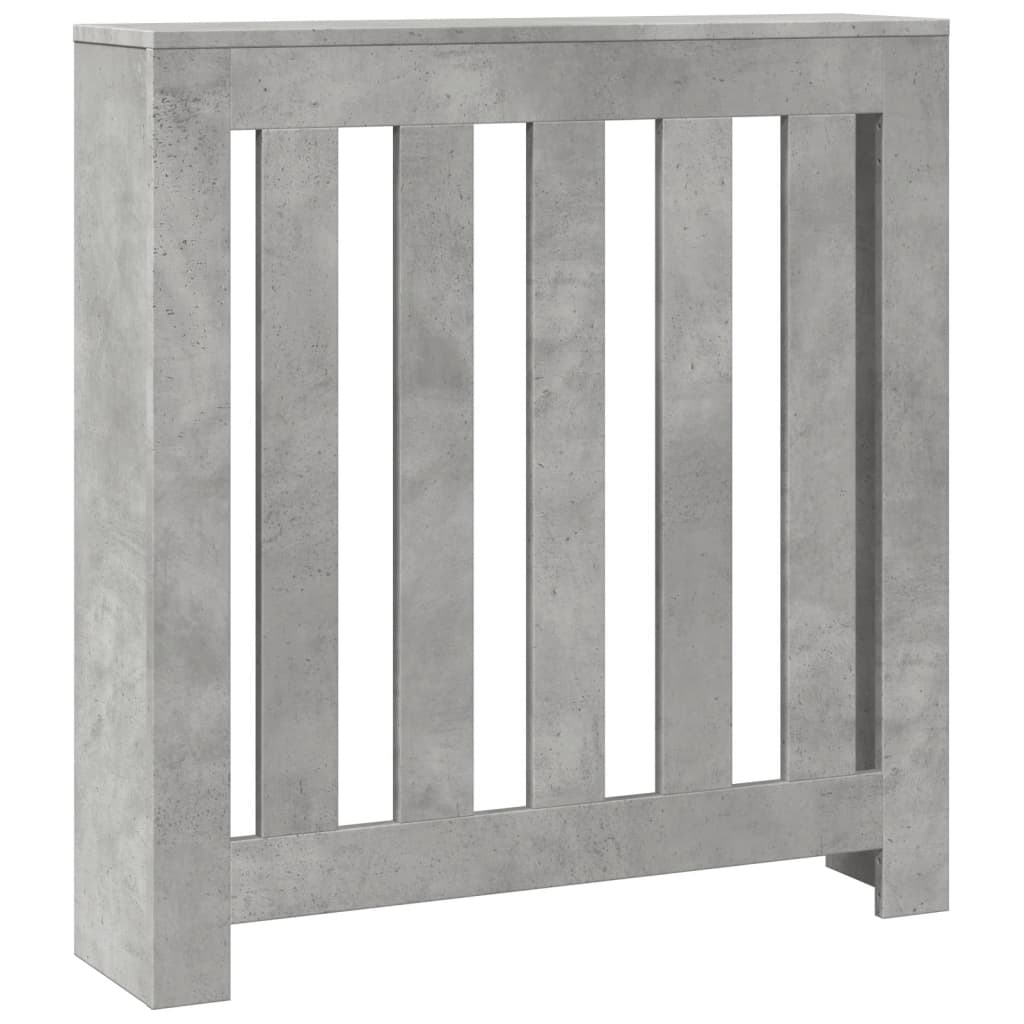 Vidaxx caisson de radiateur 78x20x82 cm bois d'ingénierie béton gris