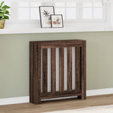 Vidaxx caisson de radiateur 78x20x82 cm bois d'ingénierie, chêne brun