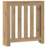Caisson de radiateur Vidaxx 78x20x82 cm en bois ouvragé, coloris chêne artisanal