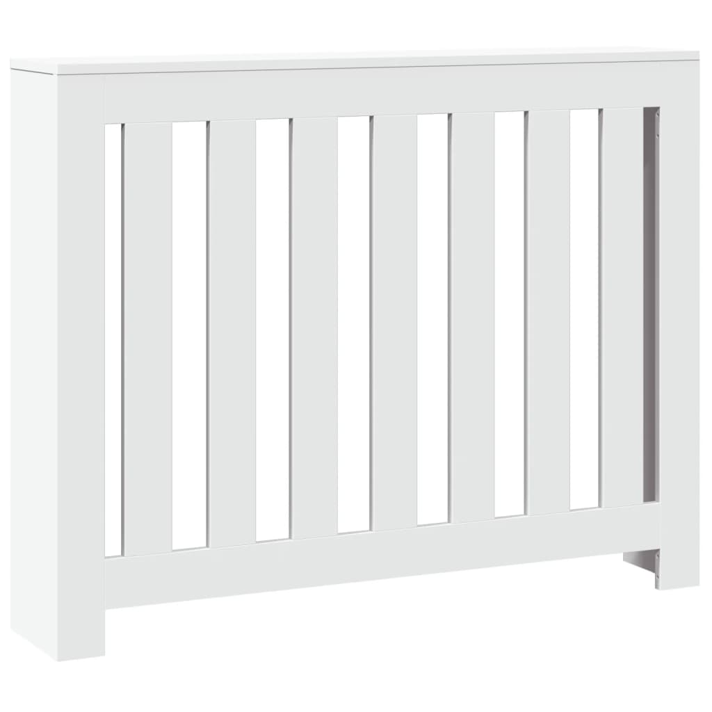 VidaXL Caisson de radiateur 104x20x82 cm bois d'ingénierie blanc