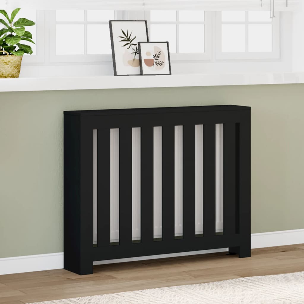 Vidaxx boîtier de radiateur 104x20x82 cm bois fini noir