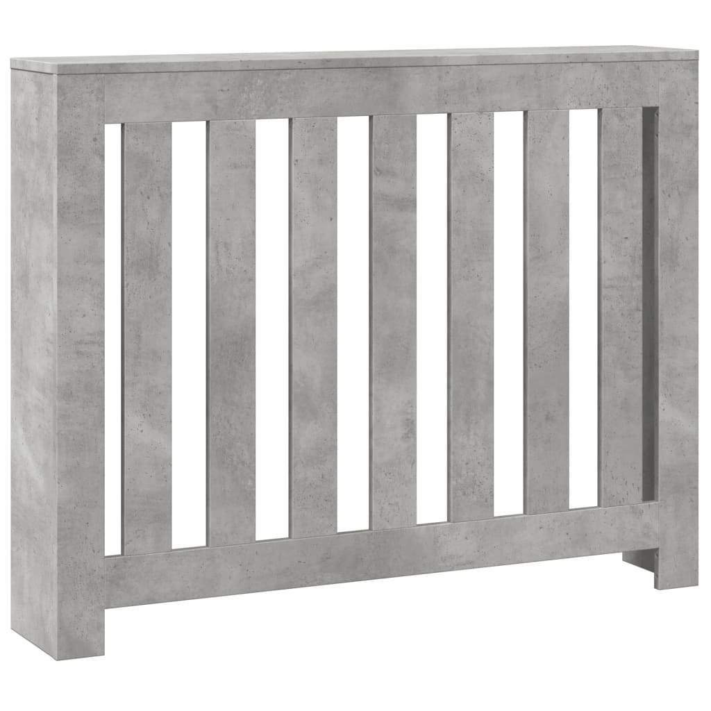 Vidaxx caisson de radiateur 104x20x82 cm bois d'ingénierie béton gris