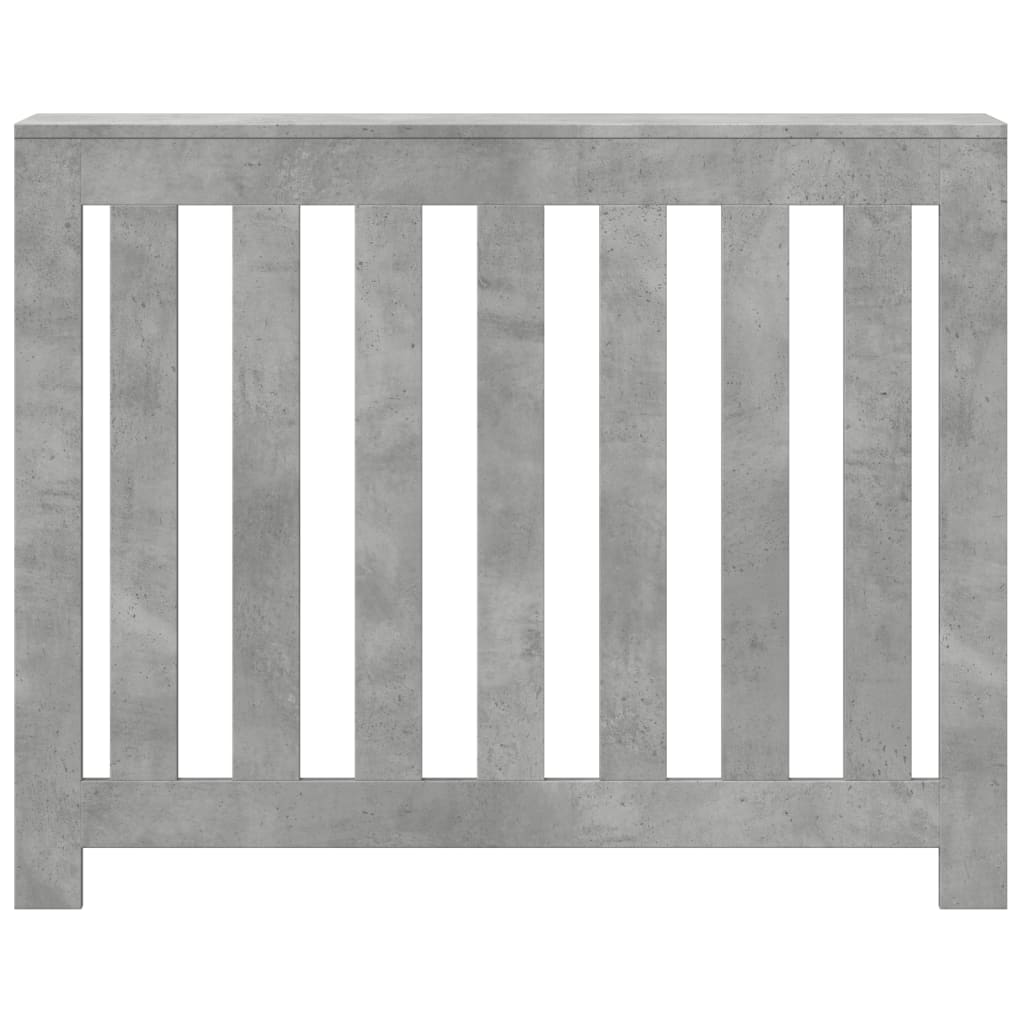 Vidaxx caisson de radiateur 104x20x82 cm bois d'ingénierie béton gris