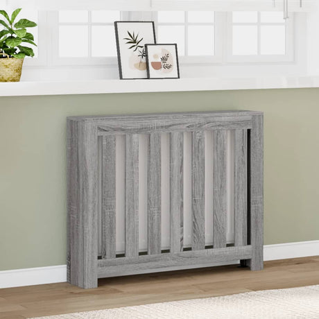 Vidaxx caisson de radiateur 104x20x82 cm bois d'ingénierie chêne sonoma gris
