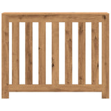 Caisson de radiateur Vidaxx 104x20x82 cm en bois ouvragé, coloris chêne artisanal