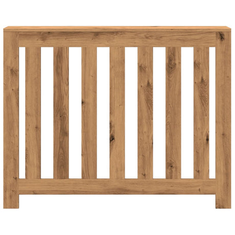 Caisson de radiateur Vidaxx 104x20x82 cm en bois ouvragé, coloris chêne artisanal