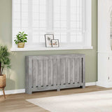 Vidaxx caisson de radiateur 149x20x82 cm bois d'ingénierie béton gris