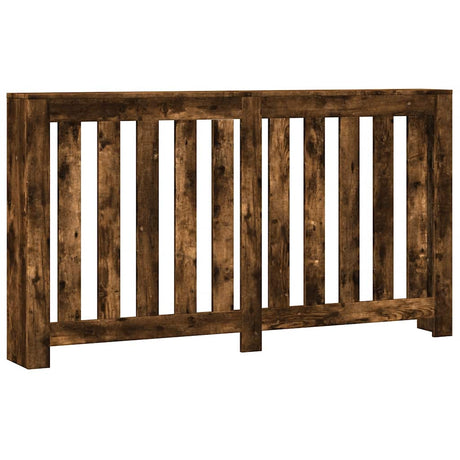 VidaXL Caisson de radiateur 149x20x82 cm bois d'ingénierie, chêne fumé