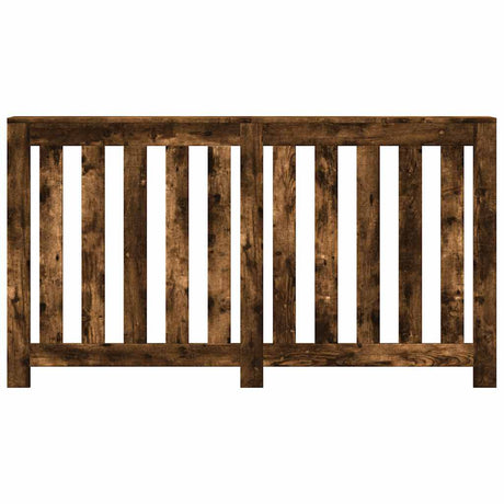 VidaXL Caisson de radiateur 149x20x82 cm bois d'ingénierie, chêne fumé