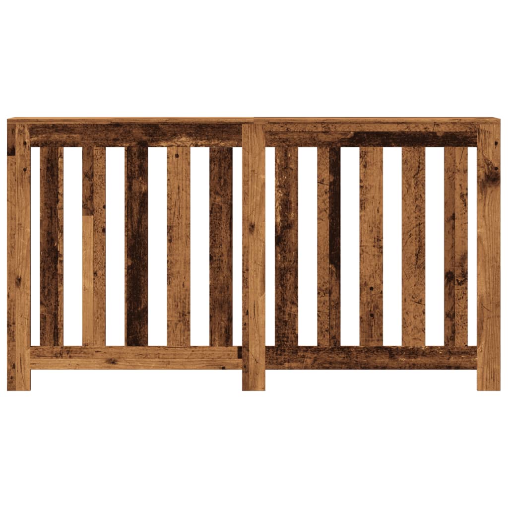 VIDAXL -Radiatorkonstruktion 149x20x82 cm verarbeitetes Holz altes Holz