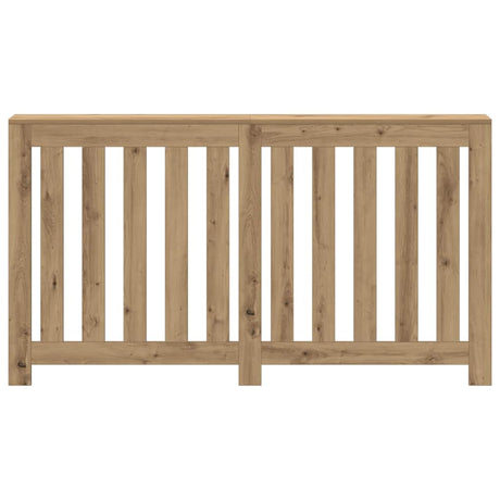 Caisson de radiateur Vidaxx 149x20x82 cm en bois ouvragé, coloris chêne artisanal