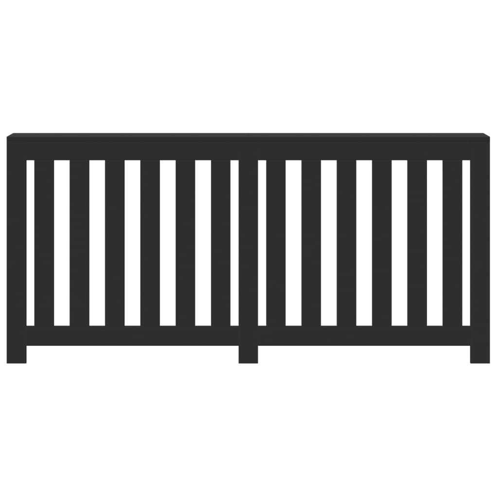Vidaxx contour de radiateur 175x20x82 cm bois fini noir