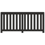 Vidaxx contour de radiateur 175x20x82 cm bois fini noir
