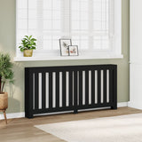 Construction de radiatorom de Vidaxl 175x20x82 cm Black Black