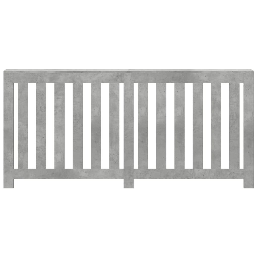 Vidaxx caisson de radiateur 175x20x82 cm bois d'ingénierie béton gris