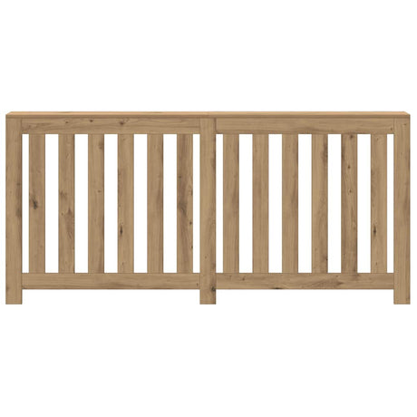 Caisson de radiateur Vidaxx 175x20x82 cm en bois ouvragé, coloris chêne artisanal