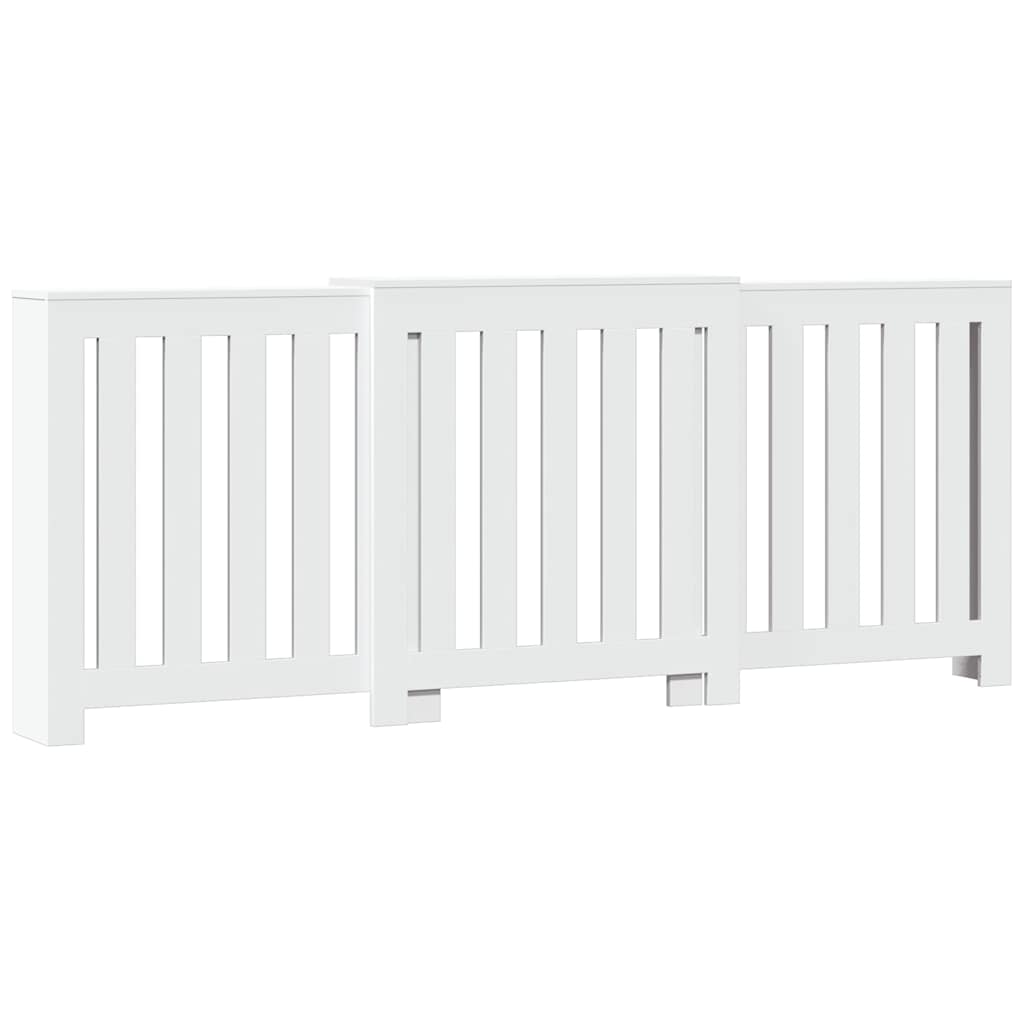 Vidaxx caisson de radiateur 205x21,5x83,5 cm bois d'ingénierie blanc