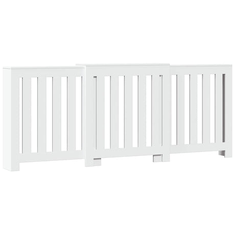Vidaxx caisson de radiateur 205x21,5x83,5 cm bois d'ingénierie blanc
