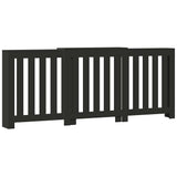 Vidaxx boîtier de radiateur 205x21,5x83,5 cm bois fini noir
