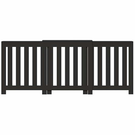 Vidaxx boîtier de radiateur 205x21,5x83,5 cm bois fini noir