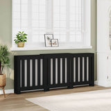 Vidaxx boîtier de radiateur 205x21,5x83,5 cm bois fini noir