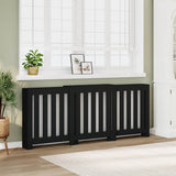 Vidaxl Radiatorom Construction 205x21.5x83,5 cm Black in legno trasformato