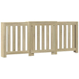 Vidaxx contour de radiateur 205x21,5x83,5 cm en dérivé du bois couleur chêne sonoma