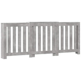 Vidaxx transformation de radiateur 205x21,5x83,5 cm bois d'ingénierie béton gris